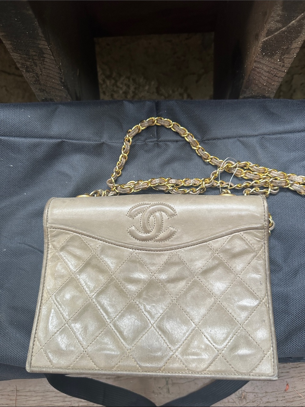 Chanel Vintage Beige Bag
